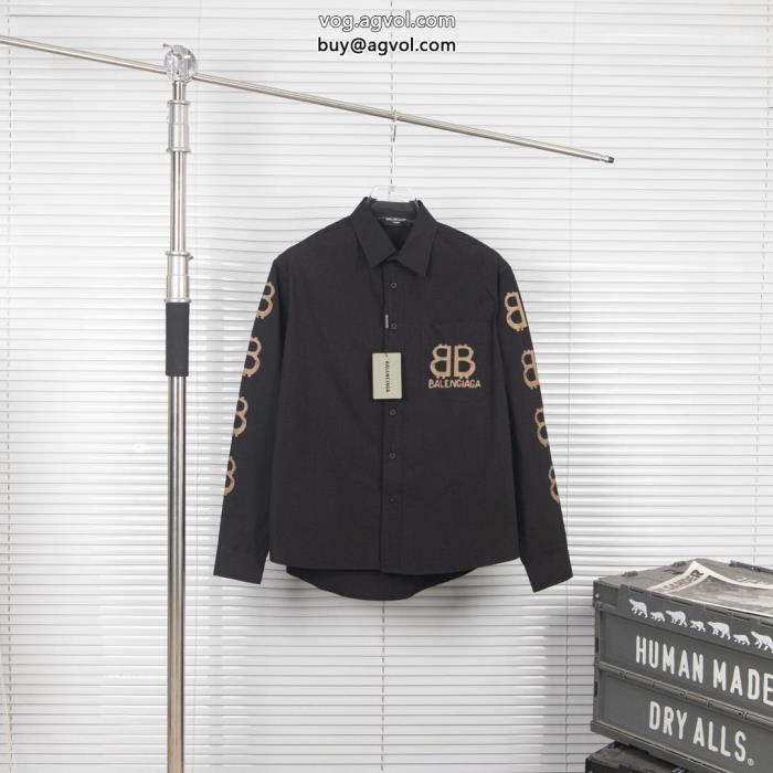 ブランド コピー s 級長袖シャツ完売前に限定版プリントbalenciaga_0_1