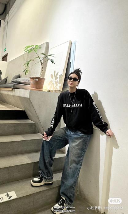 最新商品即完売必至旬デザイン長袖Tシャツブランド 品 スーパー コピーbalenciaga_0_7