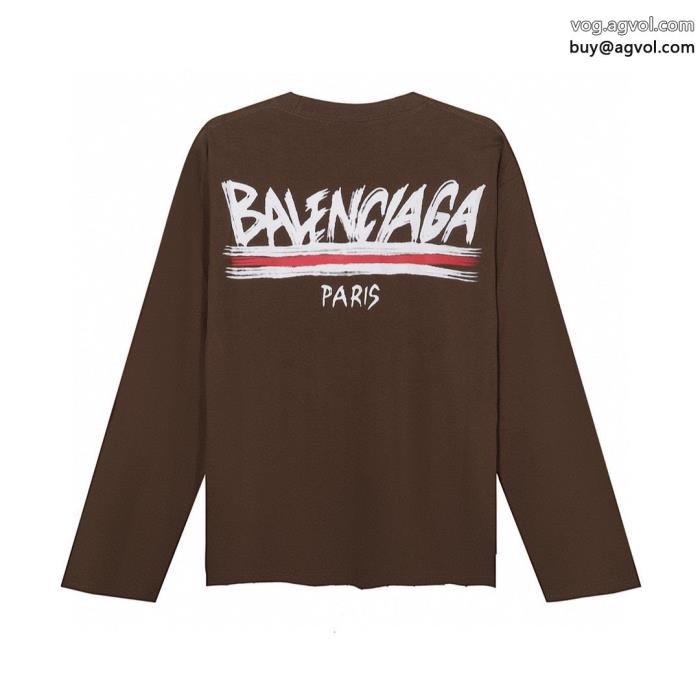 長袖Tシャツ通販 ブランド高級感も漂いどんなシーンにもbalenciaga_0_5