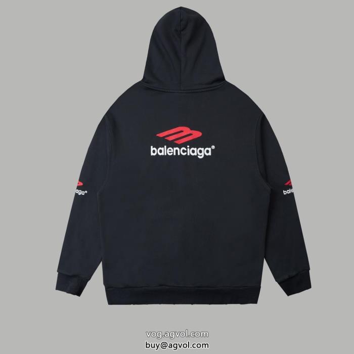 balenciaga限定版プリント2024トレンドブランド 通販パーカー_0_2