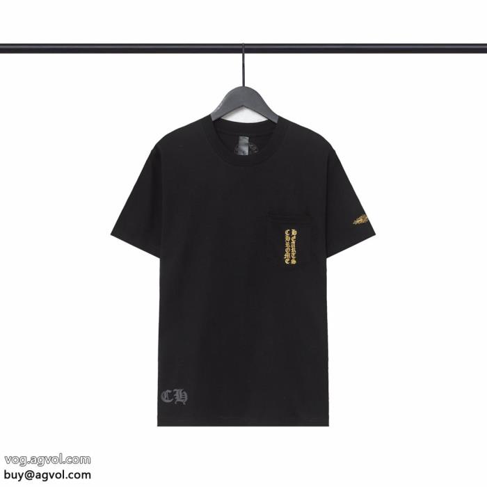 コピー 通販CHROME HEARTS格好良い日本未上陸のブランド半袖Tシャツ_0_2