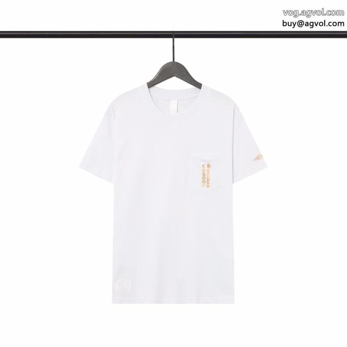 コピー 通販CHROME HEARTS格好良い日本未上陸のブランド半袖Tシャツ_0_5