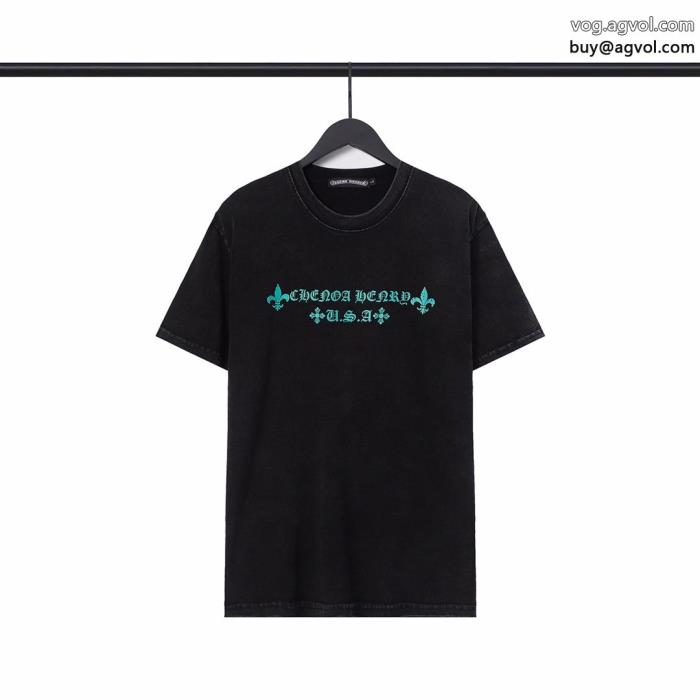 偽物 ブランド ショップCHROME HEARTS重宝するオススメのお品半袖Tシャツ_0_1