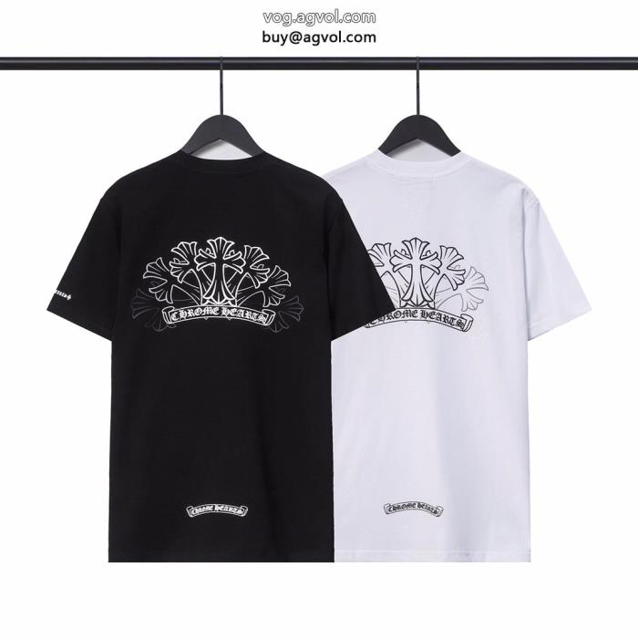 ブランド 偽物 通販今季大人気のデザイン再入荷が嬉しい半袖TシャツCHROME HEARTS_0_1