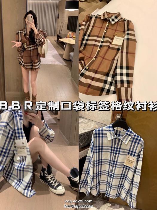 長袖シャツBURBERRY通気性と吸汗性に優れ新着入荷激安 ブランド_0_2