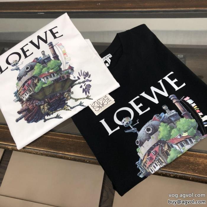 LOEWEブランド コピー  抜け感のある夏着物オフィスファッション半袖Tシャツ_0_0