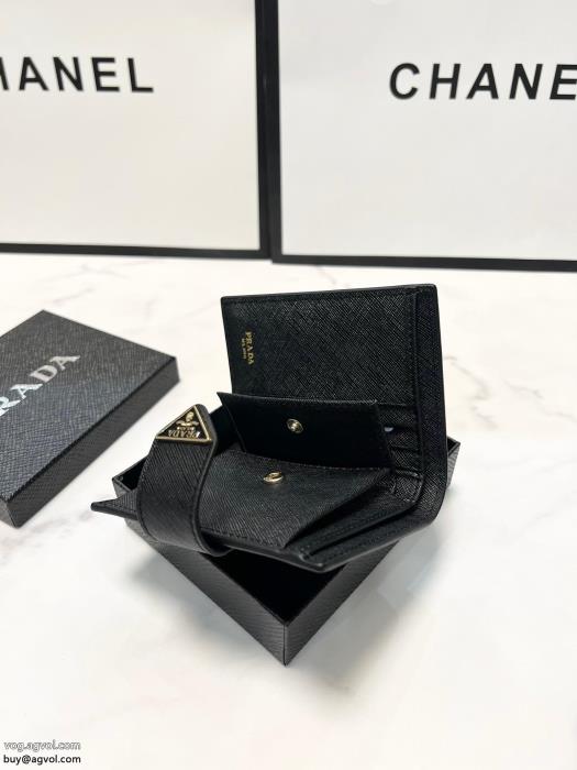 財布PRADAブランド アクセサリー 激安限定生産品透け感の持つ涼しげな印象_0_1
