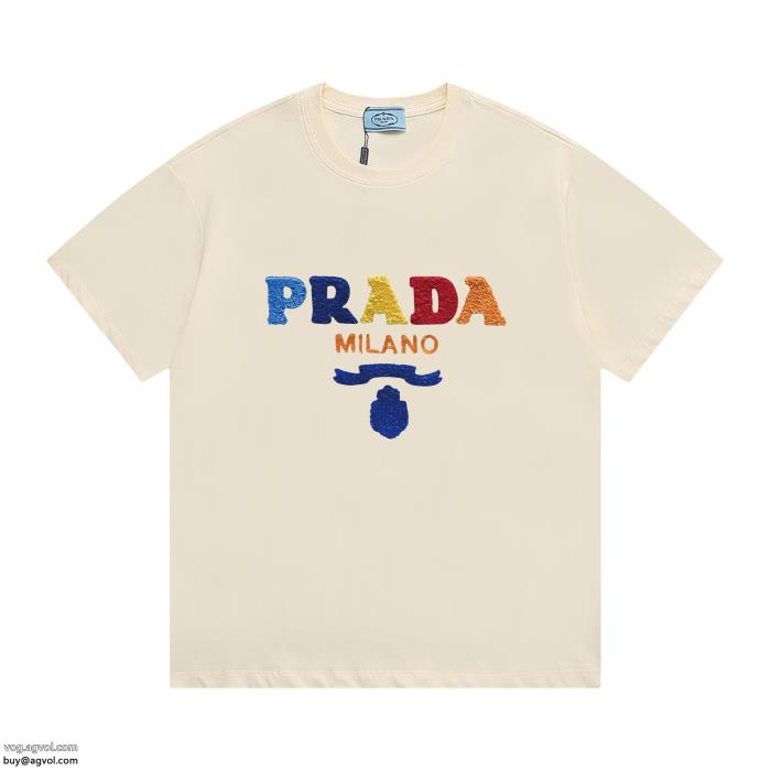 コピー ブランド 販売PRADA韓国ファッション着心地良く半袖Tシャツ_0_1
