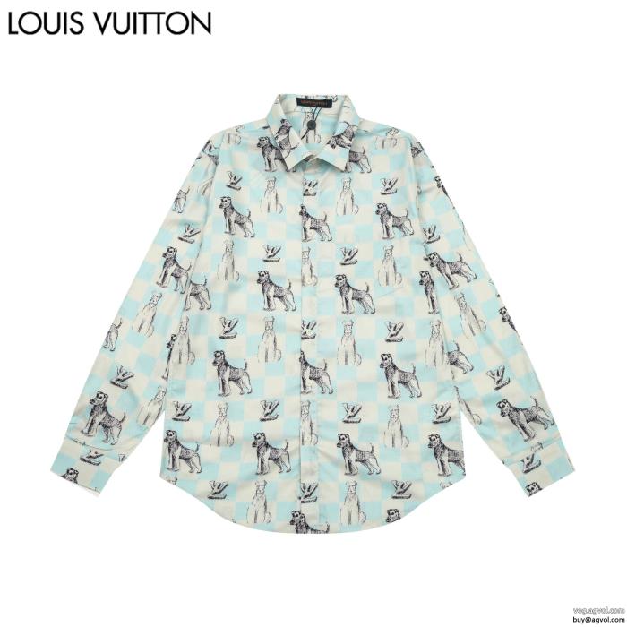 LOUIS VUITTONブランド アクセサリー 激安残り僅か大人の色味長袖シャツ_0_2