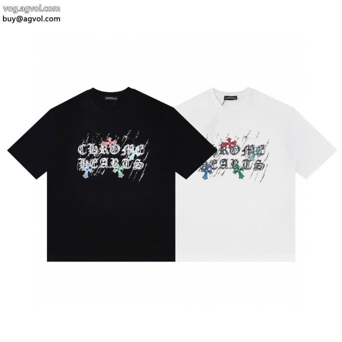 ブームは再熱中オシャレ上級者に半袖Tシャツクロムハーツコピー 商品 通販_0_1