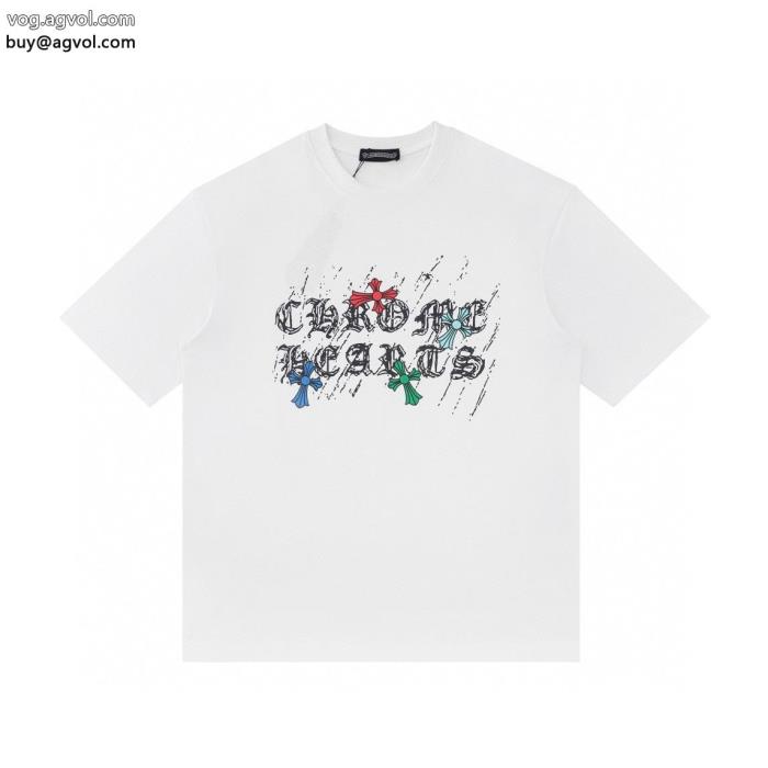 ブームは再熱中オシャレ上級者に半袖Tシャツクロムハーツコピー 商品 通販_0_3