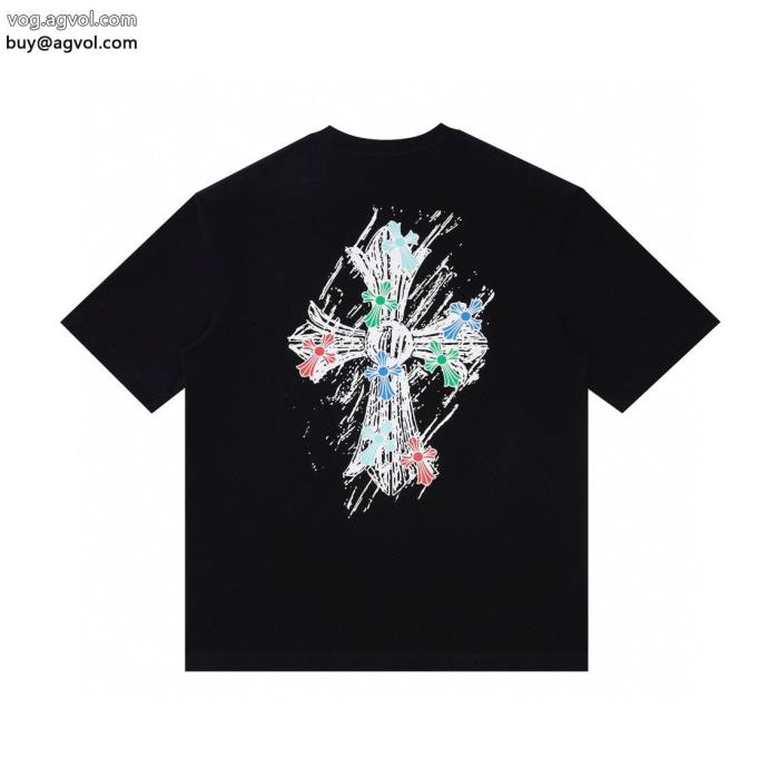 ブームは再熱中オシャレ上級者に半袖Tシャツクロムハーツコピー 商品 通販_0_4