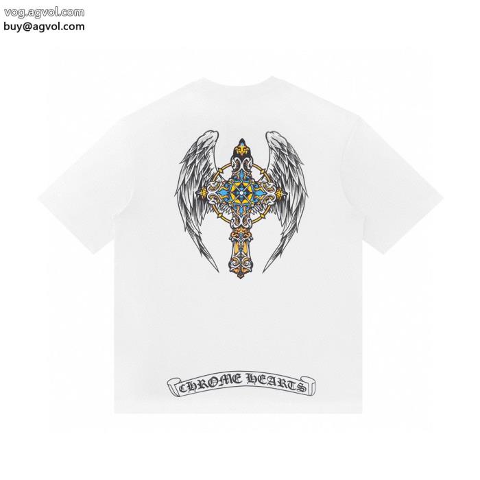 半袖Tシャツ可愛い新モデル2024ファッションクロムハーツコピー 品 販売_0_4