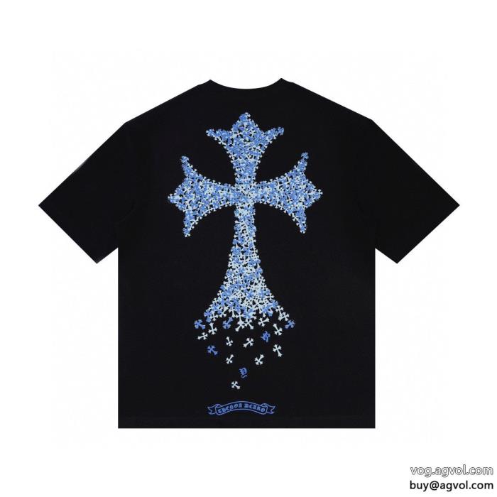 ブランド 偽物 通販カワイイ雰囲気2024最新作CHROME HEARTS半袖Tシャツ_0_4