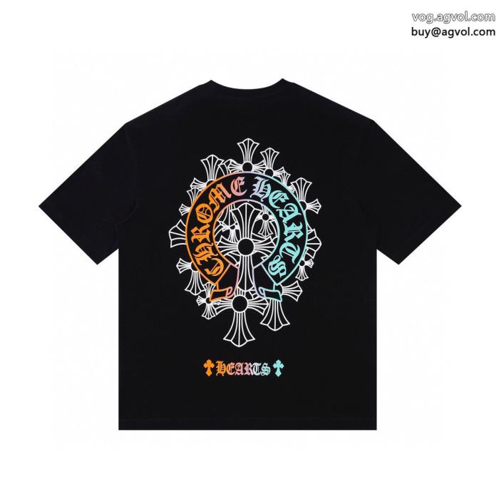 偽 ブランド 通販半袖TシャツCHROME HEARTS柔らかな着心地通勤の定番_0_0