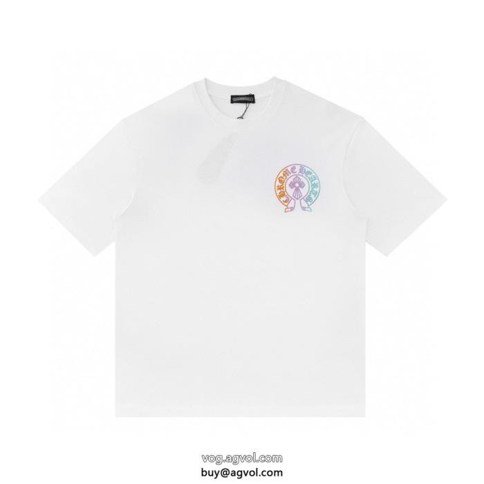 偽 ブランド 通販半袖TシャツCHROME HEARTS柔らかな着心地通勤の定番_0_1