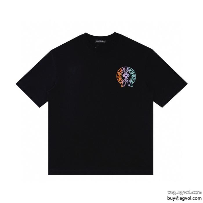偽 ブランド 通販半袖TシャツCHROME HEARTS柔らかな着心地通勤の定番_0_2