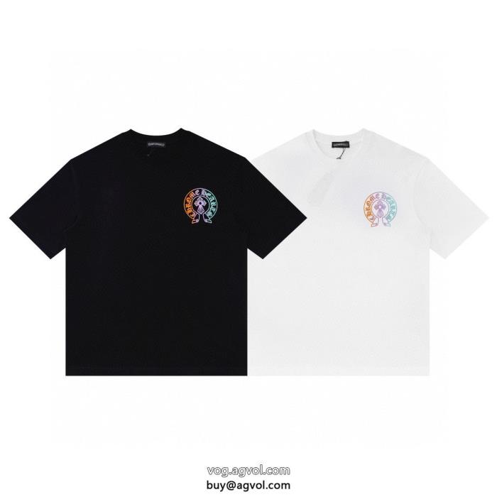 偽 ブランド 通販半袖TシャツCHROME HEARTS柔らかな着心地通勤の定番_0_3