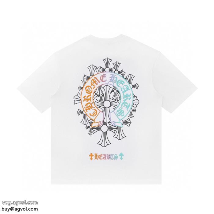 偽 ブランド 通販半袖TシャツCHROME HEARTS柔らかな着心地通勤の定番_0_4
