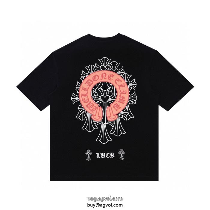 限定生産品今季はファション感漂うCHROME HEARTSブランド コピー 販売 半袖Tシャツ_0_2
