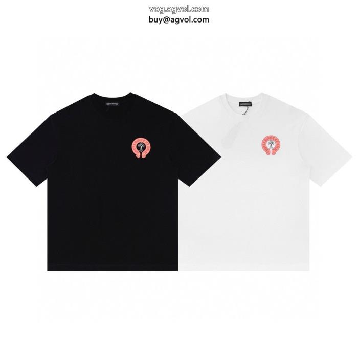 限定生産品今季はファション感漂うCHROME HEARTSブランド コピー 販売 半袖Tシャツ_0_3