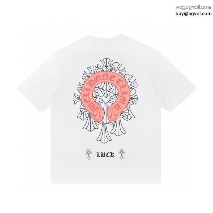 限定生産品今季はファション感漂うCHROME HEARTSブランド コピー 販売 半袖Tシャツ_0_4