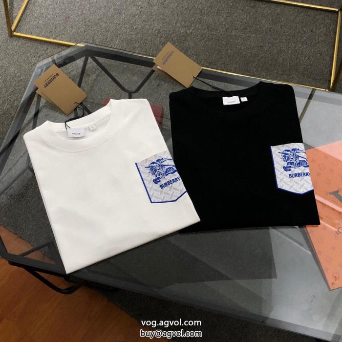 高品質素材王道コンビ半袖Tシャツブランド 偽物BURBERRY_0_0
