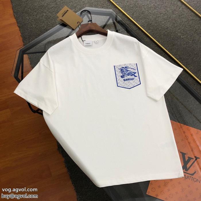 高品質素材王道コンビ半袖Tシャツブランド 偽物BURBERRY_0_3