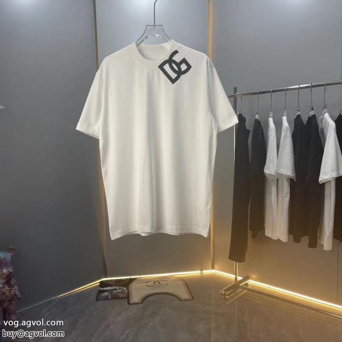 激安 通販 ブランド可愛い新モデルジュアル感強めの着Dolce&Gabbana半袖Tシャツ_0_1