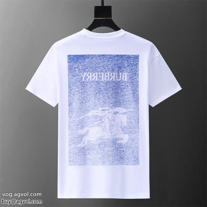 ぐっと鮮度がアップ風合いが魅力BURBERRYブランド 通販半袖Tシャツ_0_1