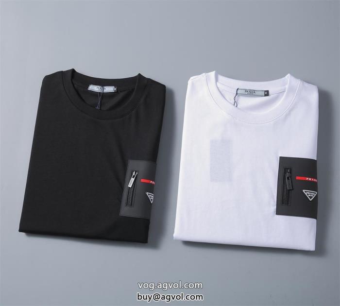 激安 ブランドプラダ半袖Tシャツ期間限定先取り2024限定新作_0_1