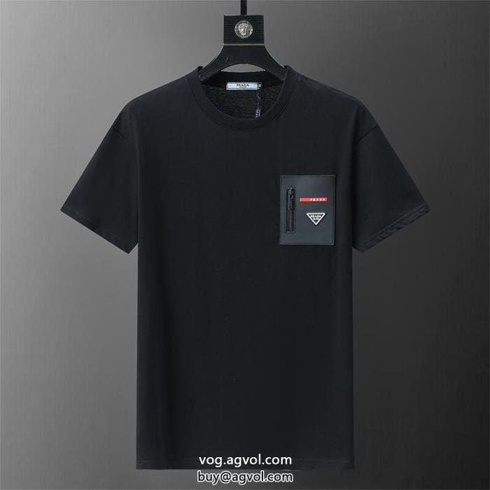 激安 ブランドプラダ半袖Tシャツ期間限定先取り2024限定新作_0_4