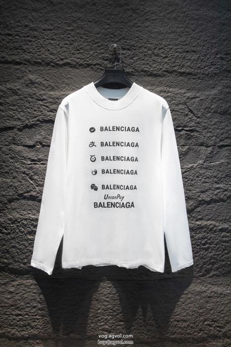 偽 ブランド 通販長袖Tシャツバレンシアガモード感の高い着心地の良い_0_1