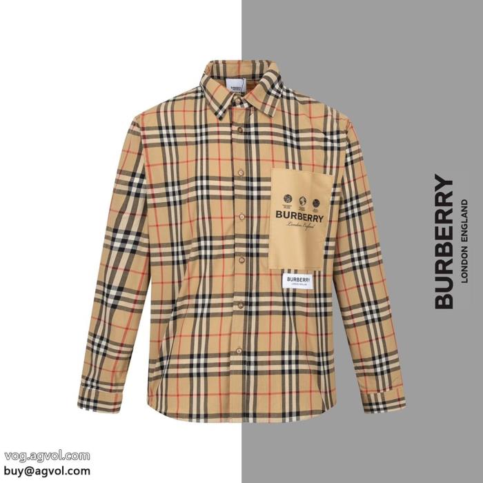 スタイルアップ効果話題のアイテム偽 ブランド 通販長袖シャツBURBERRY_0_0