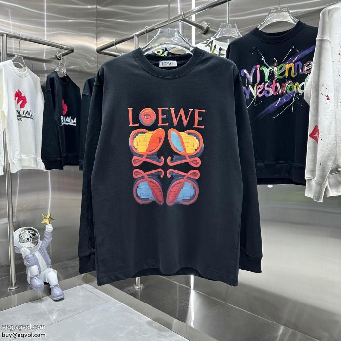 長袖TシャツLOEWEブランド コピー 優良スタイルアップ見えなシンプル海外限定_0_1