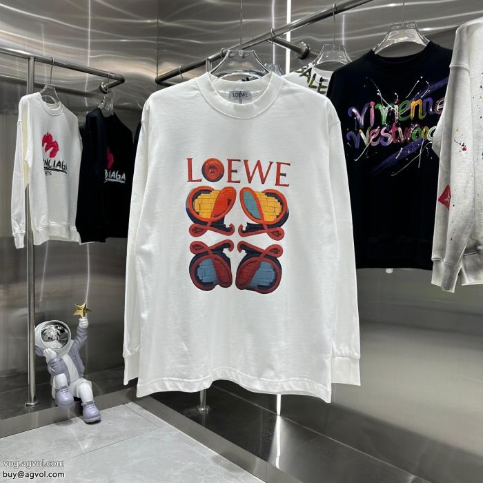 長袖TシャツLOEWEブランド コピー 優良スタイルアップ見えなシンプル海外限定_0_3