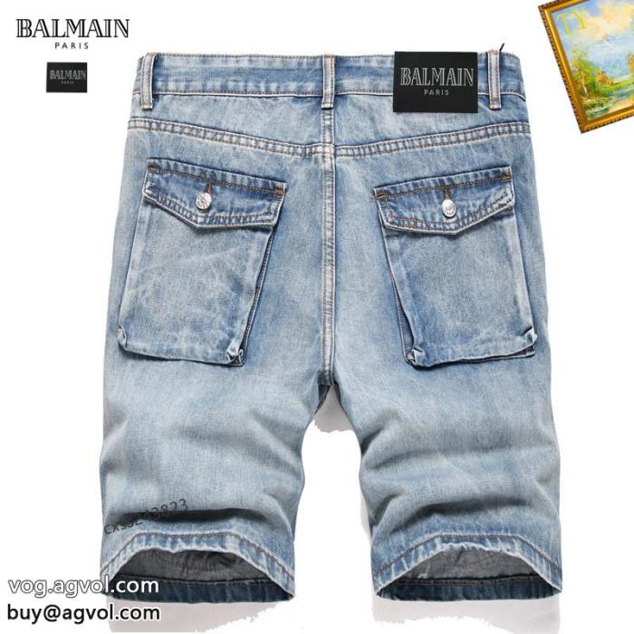 2024限定新作スタイルアップ効果偽 ブランド デニムパンツBALMAIN_0_0