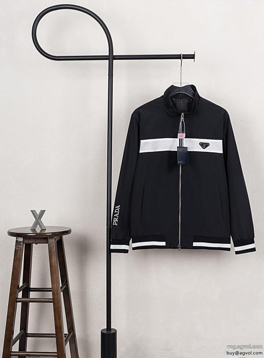 PRADA通販 ブランドコート清涼感あるカジュアルスタイルアップ上品_0_4