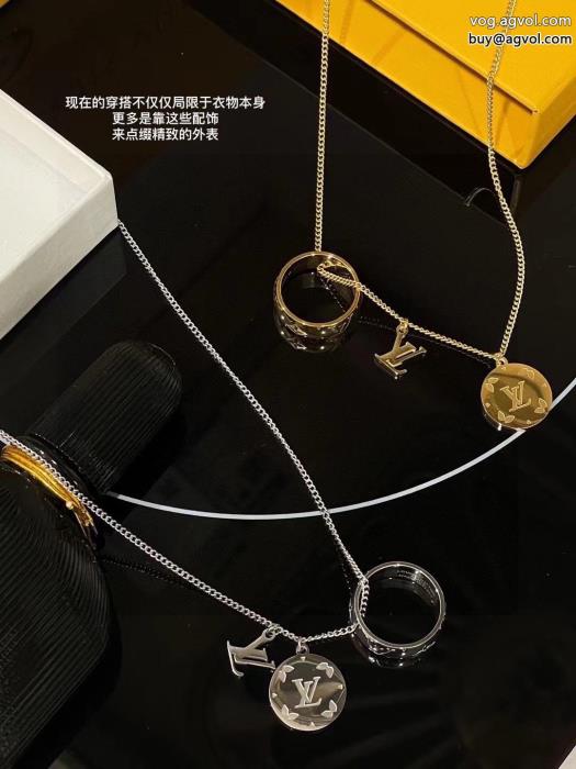 LOUIS VUITTON柔らかい色調王道コンビブランド アクセサリー 激安ネックレス_0_1