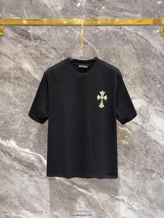 上品な落ち感ある海外大人気アイテムクロムハーツブランド コピー 品半袖Tシャツ_0_2