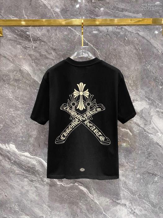 上品な落ち感ある海外大人気アイテムクロムハーツブランド コピー 品半袖Tシャツ_0_3