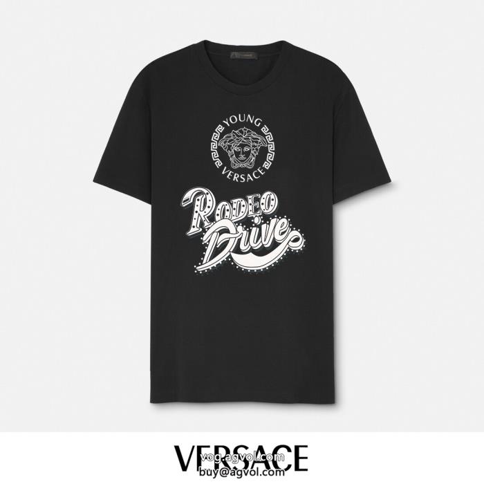 ヴェルサーチ半袖Tシャツ清潔感のある肌見せ爆発的な人気ブランド 通販 激安_0_0