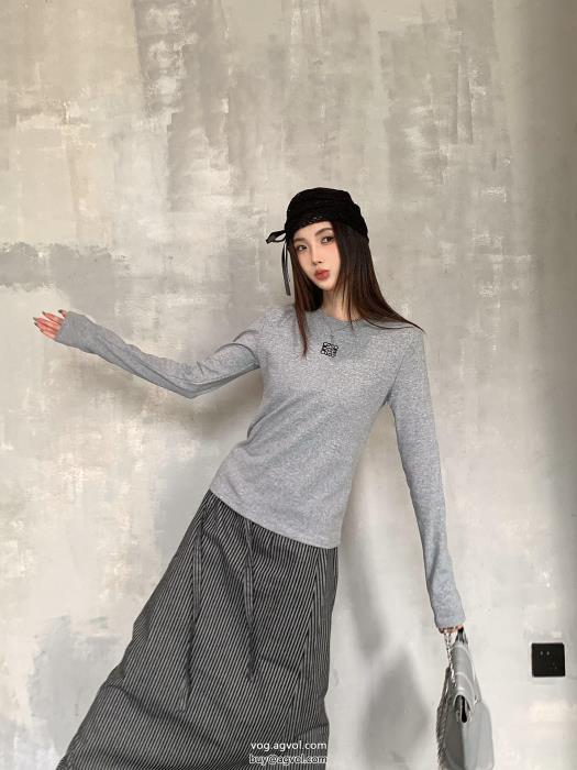 LOEWE長袖Tシャツブランド コピー希少限定23SS 異素材_0_5