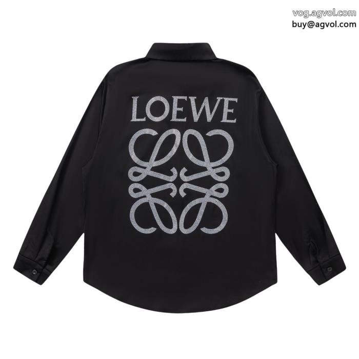 上品に夏っぽさを感じる完売続出コピー ブランドLOEWE長袖シャツ_0_2