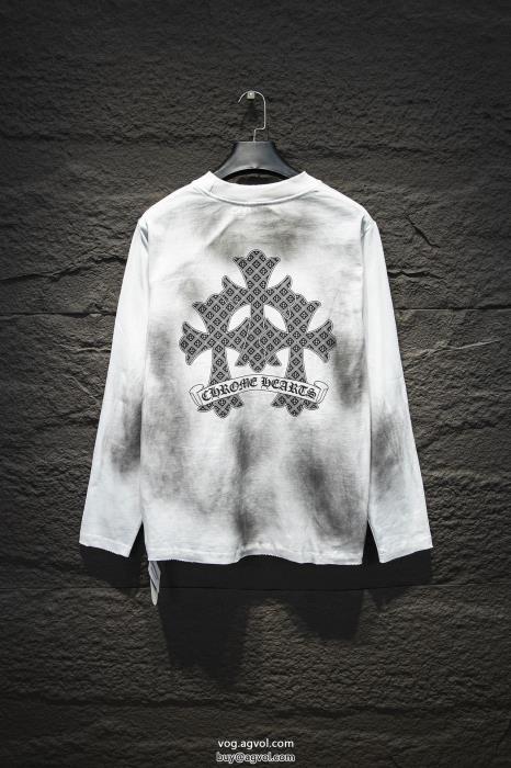 販路限定モデル重宝するCHROME HEARTS長袖Tシャツブランド フェイク_0_1