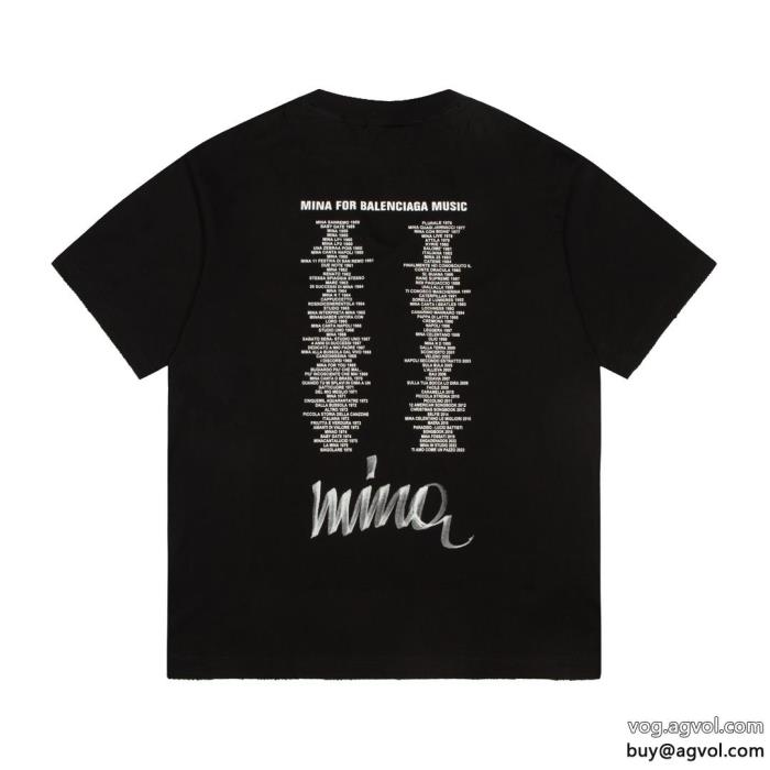 balenciagaブランド コピー 品知的優秀アイテム大人の色味半袖Tシャツ_0_2