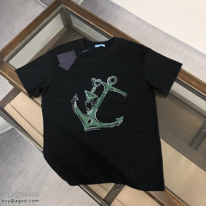 必需品鮮度が手に入るコピー 商品 販売プラダ半袖Tシャツ_0_0