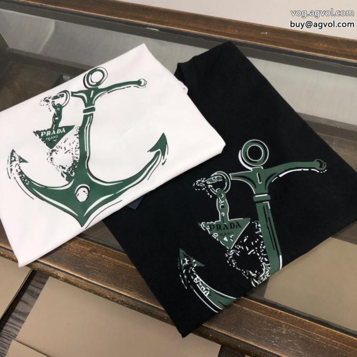 必需品鮮度が手に入るコピー 商品 販売プラダ半袖Tシャツ_0_1
