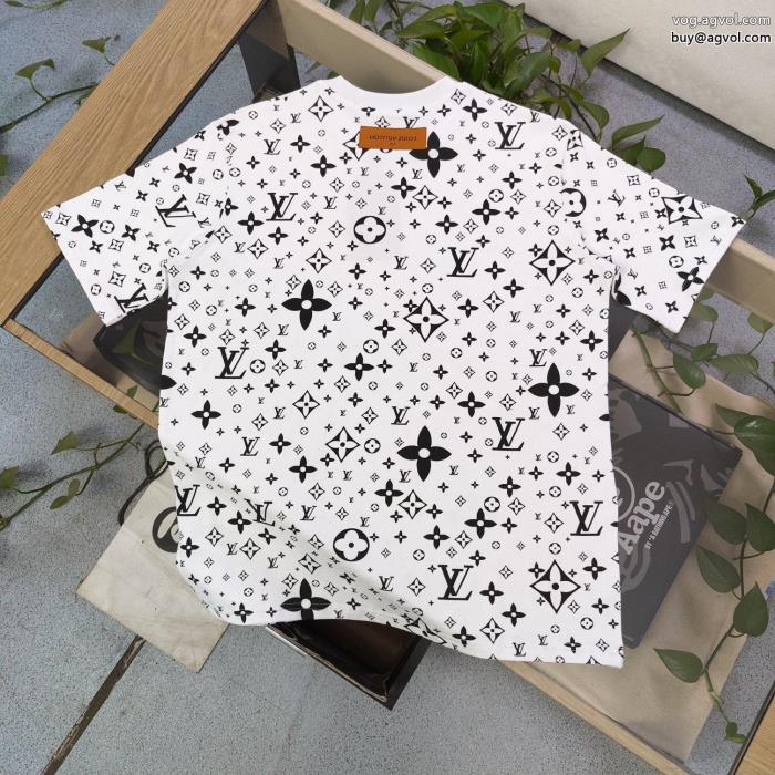 スーパー コピー 通販 優良半袖Tシャツ大人の色味幅広く使えるルイ ヴィトン_0_1