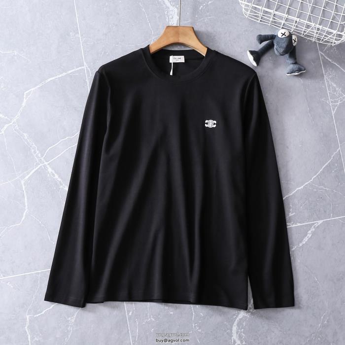 上質な素材完売目前長袖Tシャツセリーヌブランド 通販_0_3